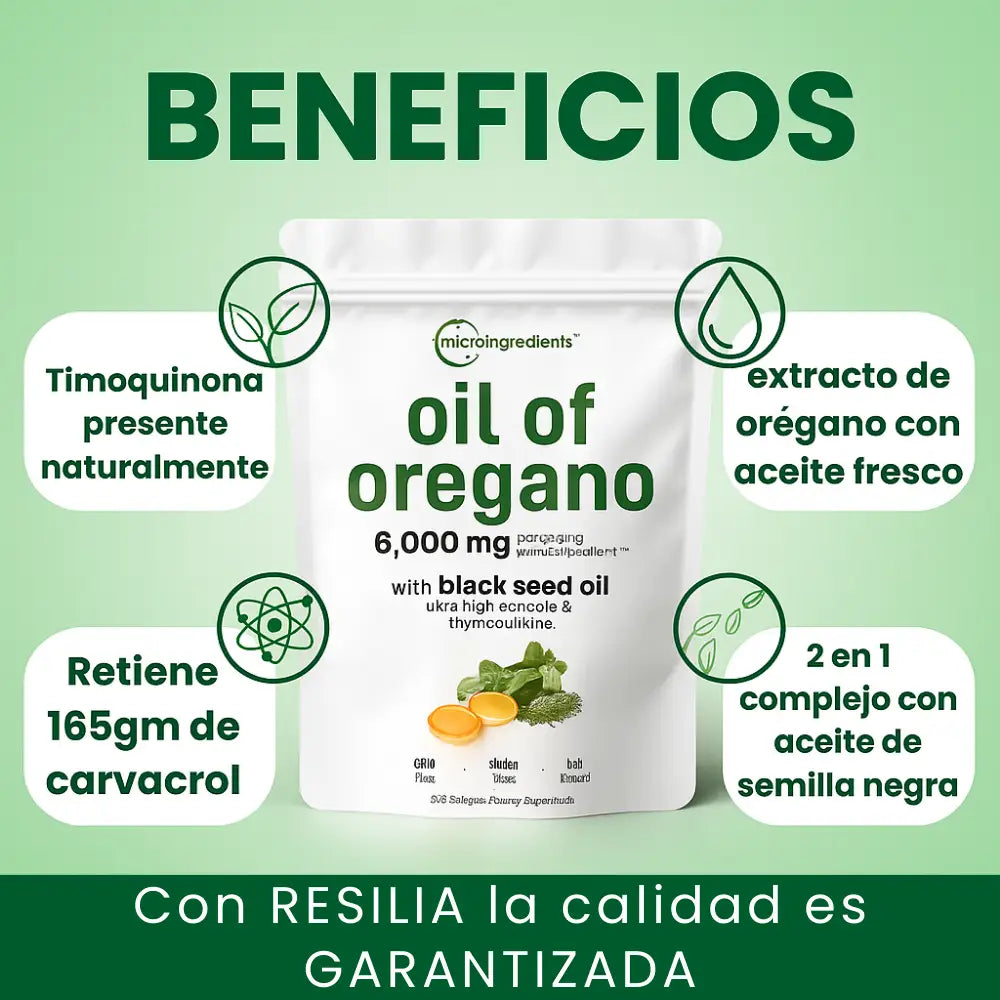 ACEITE DE OREGANO EN CAPSULSAS + ENVIO GRATIS